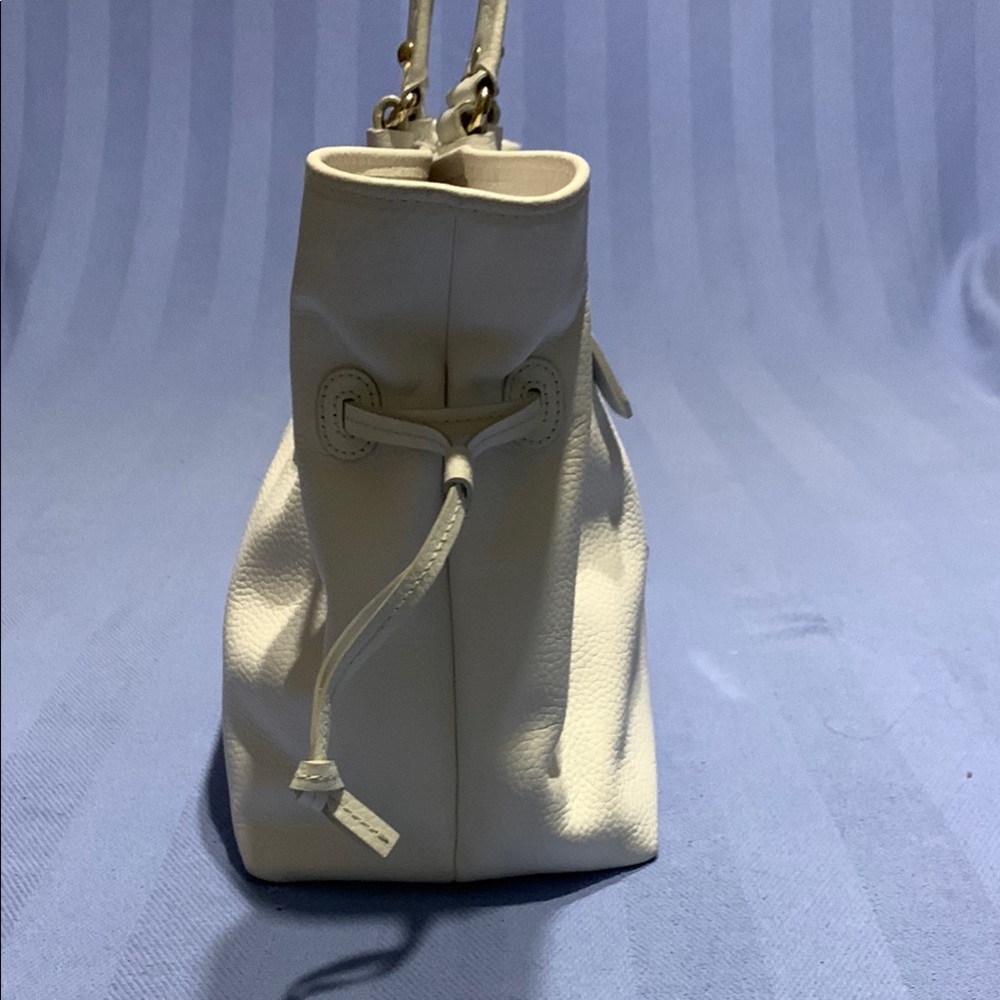 Dooney & Bourke White Leather Tote - Picture 4 of 10
